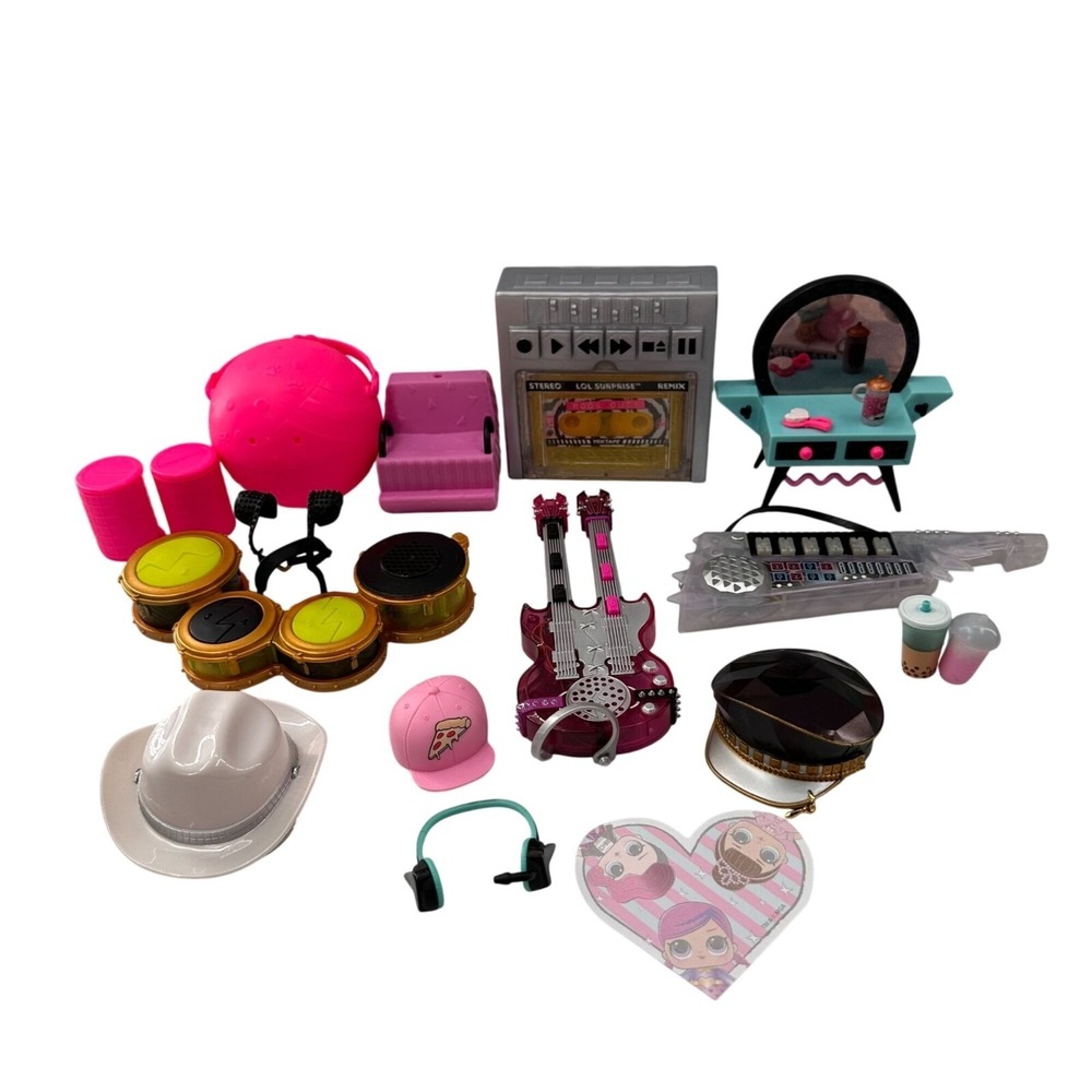 LOL Surprise Doll Remix Music Accessories Instruments Hats Dollhouse Musical